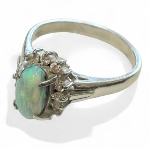 【Pt850(プラチナ)】オパールリング